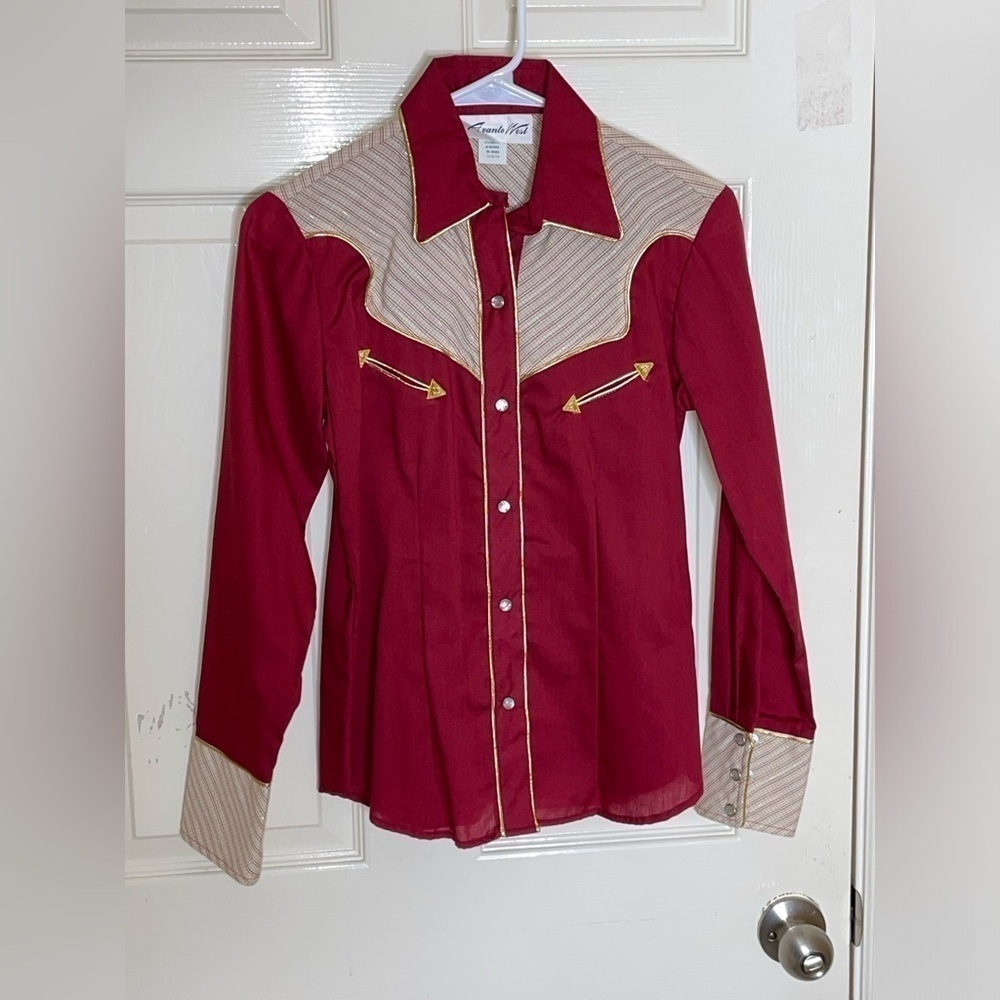 Vintage Avante West Shirt 9/10 See Measurements - Picture 11 of 11